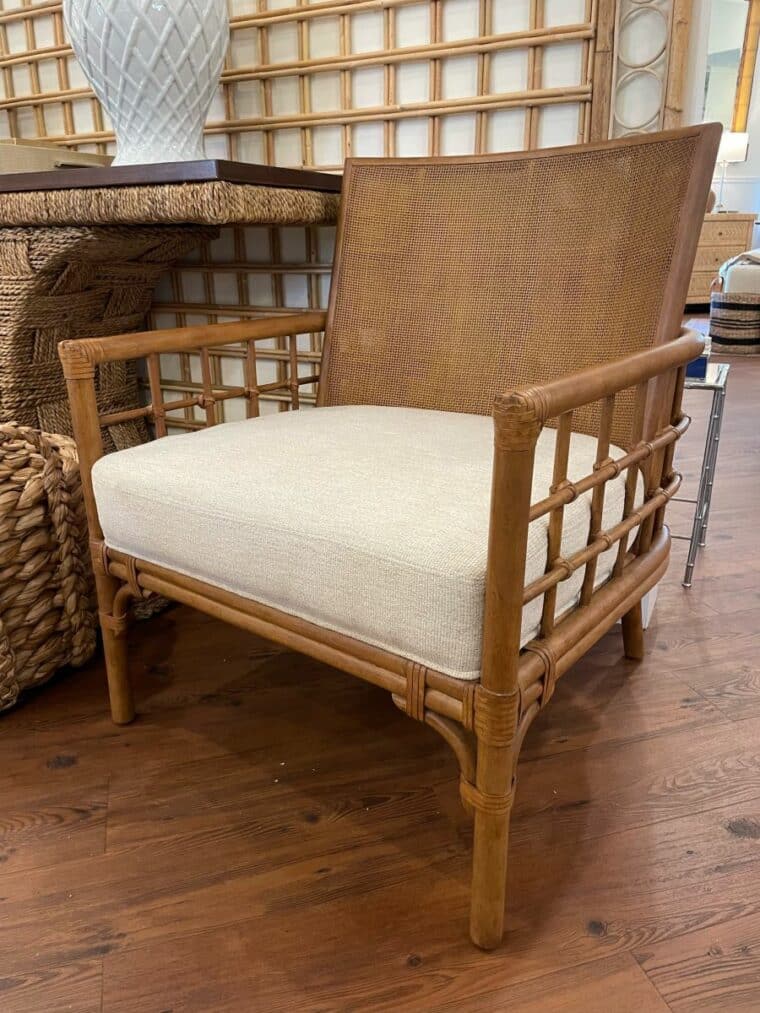 Carlos Chair with Rattan and Caned Back - Image 6