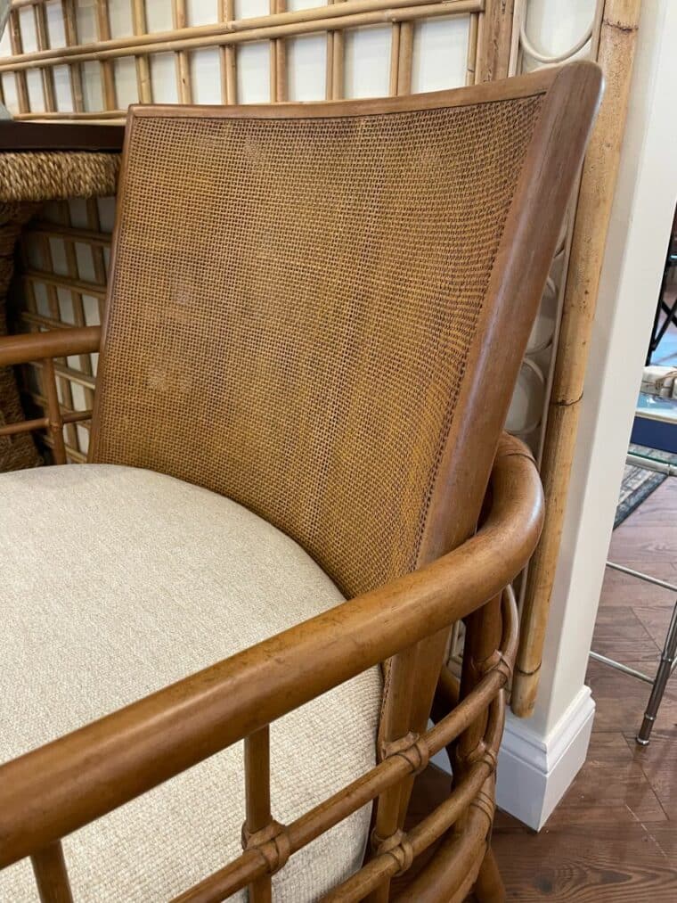 Carlos Chair with Rattan and Caned Back - Image 8